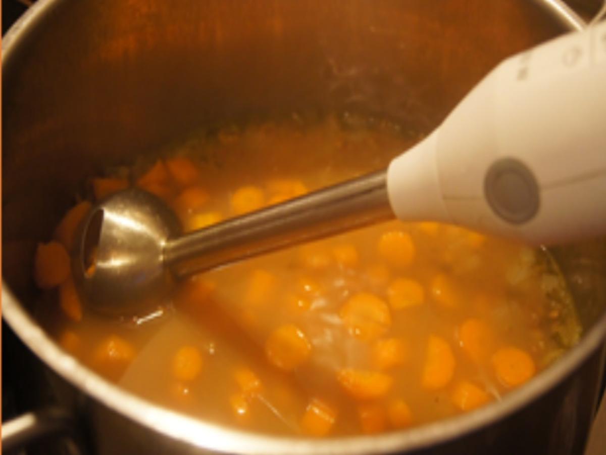 Möhren-Linsen-Suppe mit Putenhackfleisch - Rezept - Bild Nr. 8