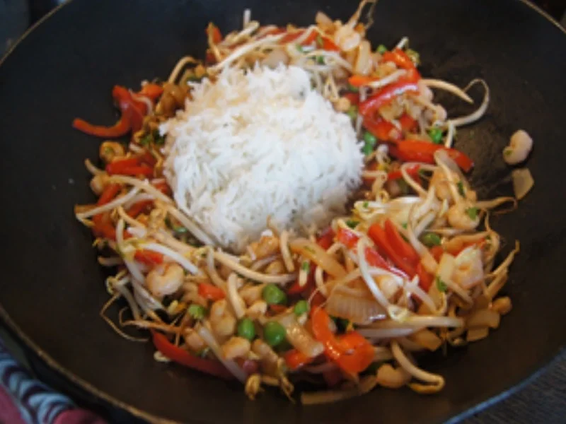 Nasi Goreng mit Garnelen - Rezept - Bild Nr. 15