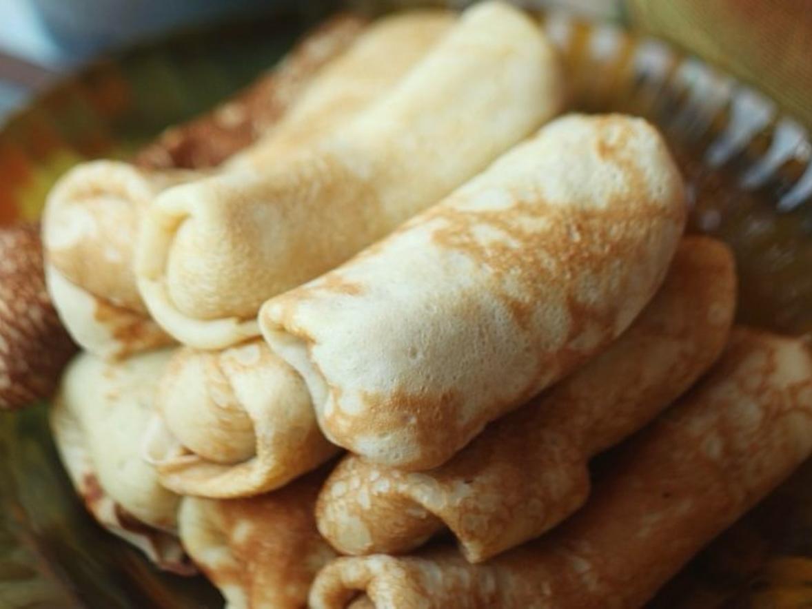 Vegane Pfannkuchen Karlsruher Art mit Käsefüllung - schnell - von ...