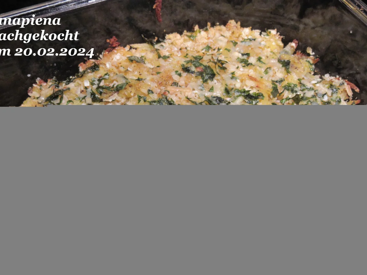 Rezept: Wildlachsfilet mit Kartoffelkruste auf Spinat Bild Nr. 16950 Wildlachsfilet mit Kartoffelkruste auf Spinat - Rezept - Bild Nr. 16950