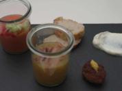 Kartoffelsuppe mit Gazpacho, Bouletten und Orangen Aioli - Rezept - Bild Nr. 2