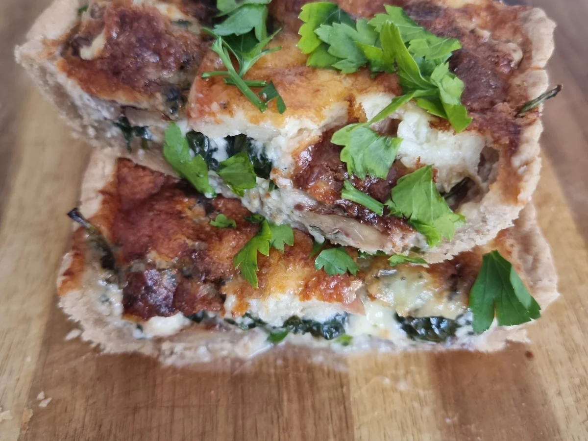 Spinat-Apfel-Käse-Tarte - Rezept - Bild Nr. 16946