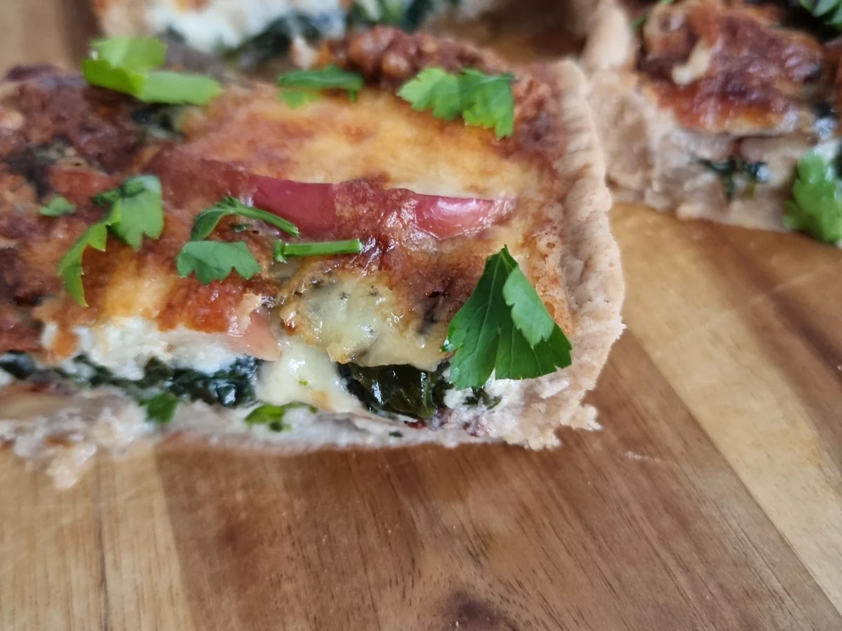 Spinat-Apfel-Käse-Tarte - Rezept - Bild Nr. 16947