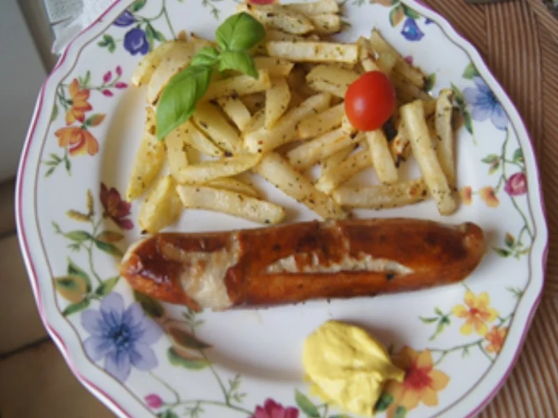 Rezept: Thüringer Rostbratwurst mit Kohlrabi-Pommes Bild Nr. 16944 Thüringer Rostbratwurst mit Kohlrabi-Pommes - Rezept - Bild Nr. 16944
