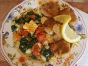 Rezept: Schnitzelchen und Baby-Spinat mit Mozzarella Bild Nr. 16935 Schnitzelchen und Baby-Spinat mit Mozzarella - Rezept - Bild Nr. 16935