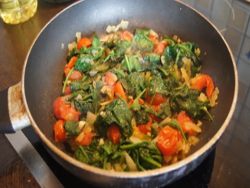 Schnitzelchen und Baby-Spinat mit Mozzarella - Rezept - Bild Nr. 16956