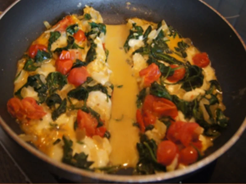 Schnitzelchen und Baby-Spinat mit Mozzarella - Rezept - Bild Nr. 16964