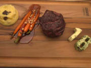 Steak mit Kartoffel-Trüffel-Püree und karamellisierten Babymöhrchen - Rezept - Bild Nr. 3