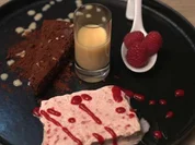 Himbeer-Semifreddo mit Schokotarte und Eierlikör - Rezept - Bild Nr. 16945