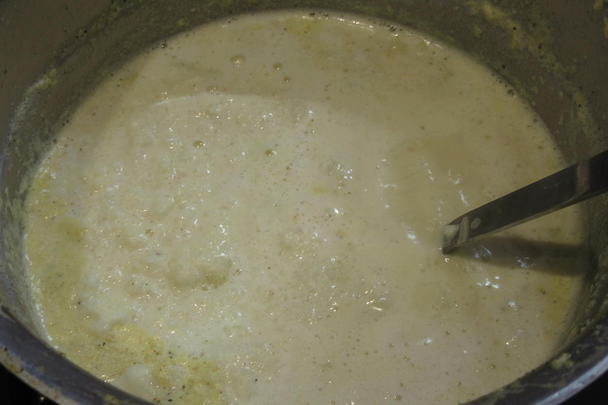 Suppen: Blumenkohl-Curry-Suppe mit Garnelenspieß - Rezept - Bild Nr. 17036