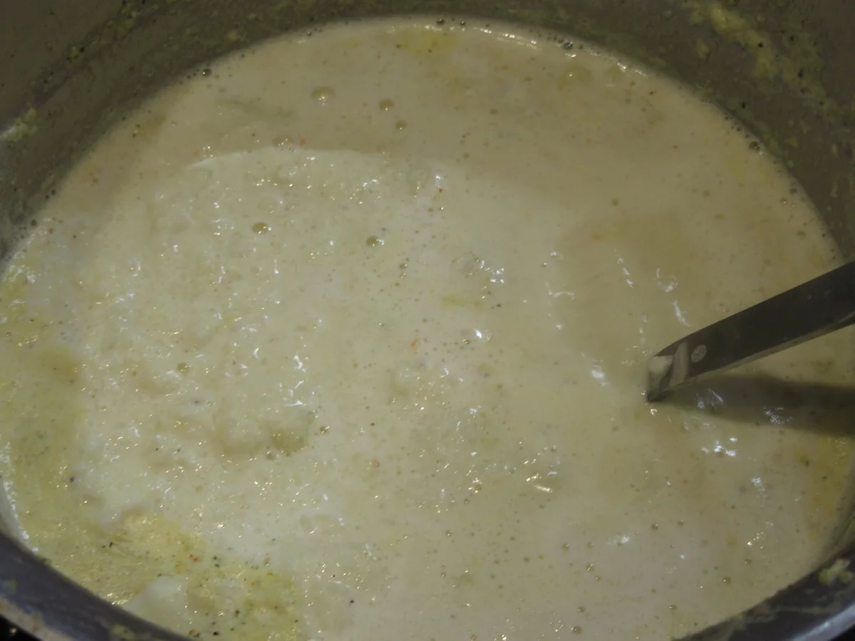 Rezept: Suppen: Blumenkohl-Curry-Suppe mit Garnelenspieß Bild Nr. 17036 Suppen: Blumenkohl-Curry-Suppe mit Garnelenspieß - Rezept - Bild Nr. 17036