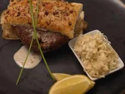 Choucroute-Frikadellen-Brötchen mit Sellerie-Salat - Rezept - Bild Nr. 16945