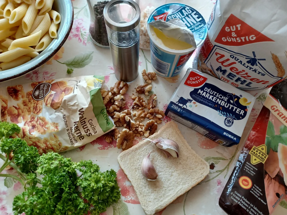 Nudeln mit Schwarzwurzeln in Sahnesoße - Rezept - Bild Nr. 16948