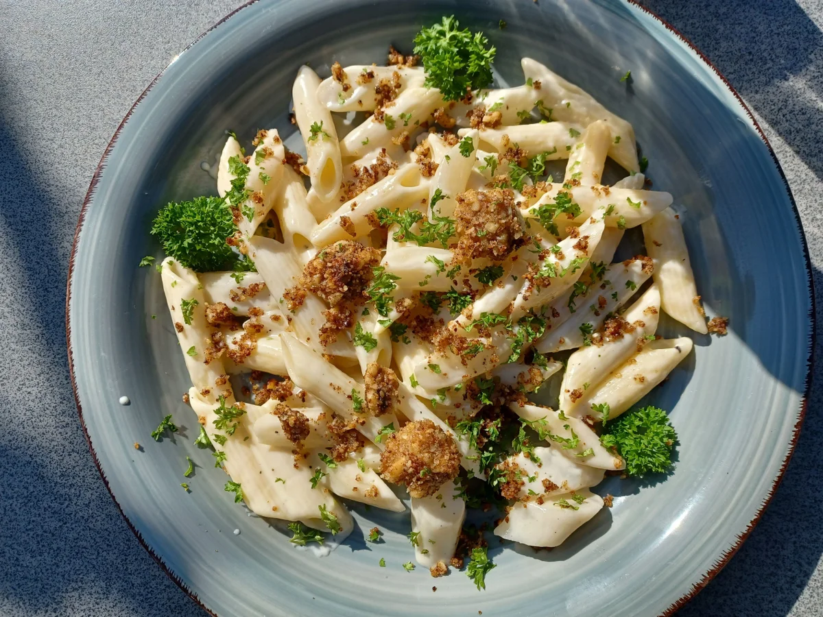 Nudeln mit Schwarzwurzeln in Sahnesoße - Rezept - Bild Nr. 16958