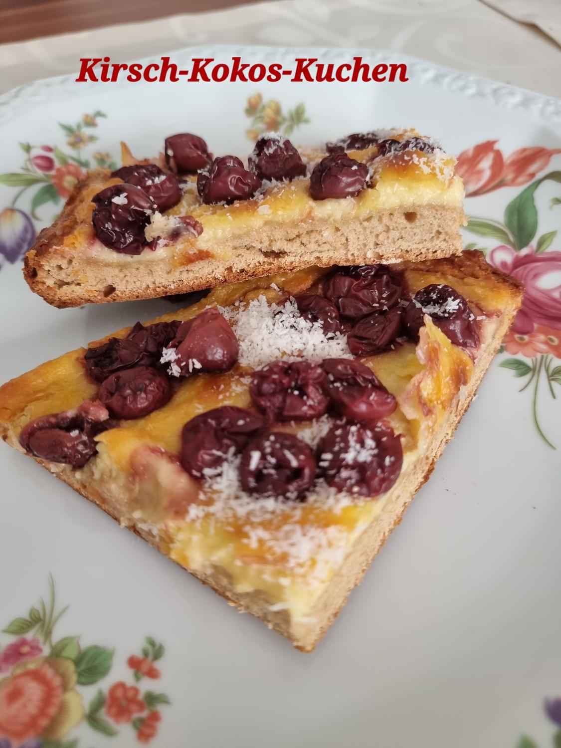 Kirsch-Kokos-Kuchen - Rezept mit Bild - kochbar.de Kirsch-Kokos-Kuchen - Rezept mit Bild - kochbar.de