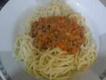 Spaghetti mit Rindermett-Gemüse-Sauce - Rezept - Bild Nr. 2