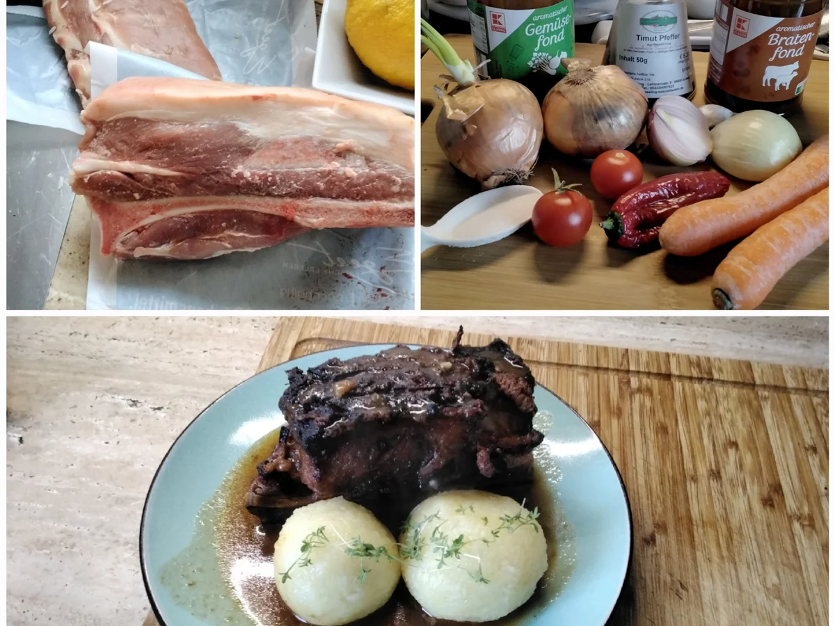 Schäuferle mit Knödel und Soße - Rezept - Bild Nr. 16969