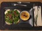 An Feldsalatnest gebettete Crème brulée á la Capra mit Bacon-Chips - Rezept - Bild Nr. 16968