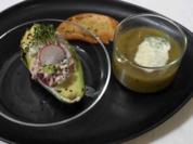 Zucchini-Zwiebel-Curry-Suppe und gefüllte Avocado - Rezept - Bild Nr. 16971