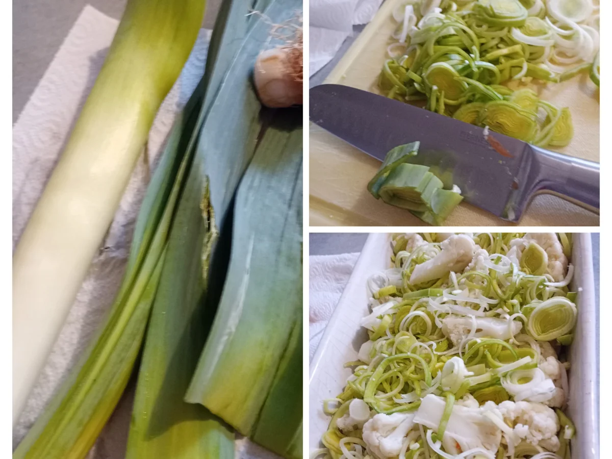 Rezept: Blumenkohl-Lauch-Möhren und in Würfel geschnittenen Hinterschinken Auflauf ./Resteverwertu Bild Nr. 16979 Blumenkohl-Lauch-Möhren und in Würfel geschnittenen Hinterschinken Auflauf ./Resteverwertu - Rezept - Bild Nr. 16979