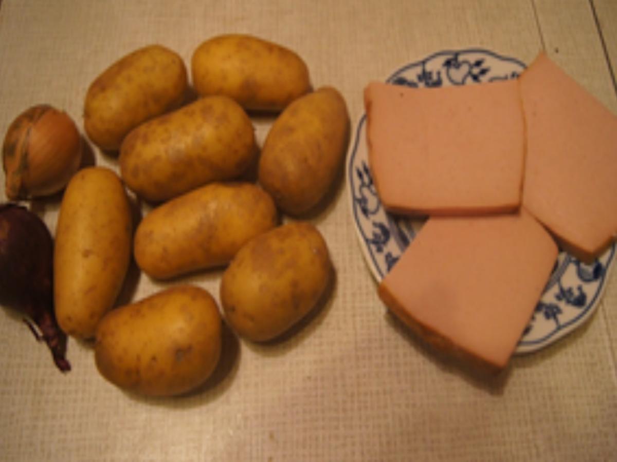 Leberkäse mit schwäbischen Kartoffelsalat - Rezept - Bild Nr. 16982