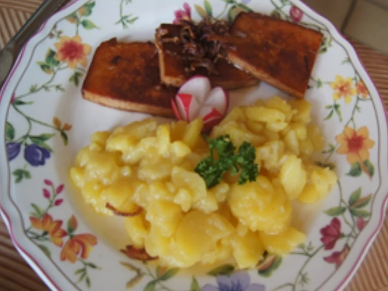 Rezept: Leberkäse mit schwäbischen Kartoffelsalat Bild Nr. 16989 Leberkäse mit schwäbischen Kartoffelsalat - Rezept - Bild Nr. 16989