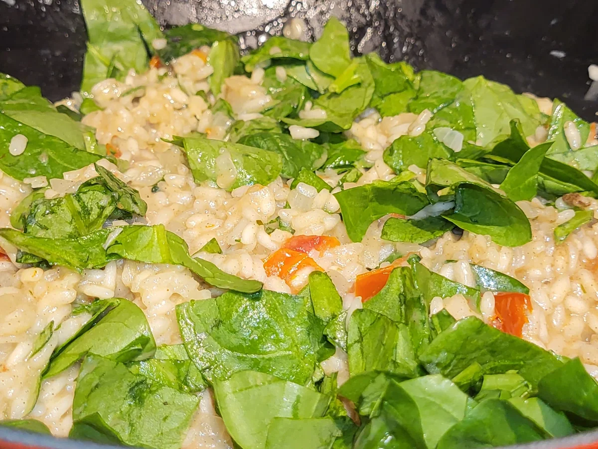 Rezept: BiNe` S SPINAT TOMATEN RISOTTO Bild Nr. 16982 BiNe` S SPINAT TOMATEN RISOTTO - Rezept - Bild Nr. 16982