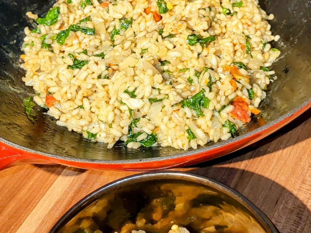 Rezept: BiNe` S SPINAT TOMATEN RISOTTO Bild Nr. 16984 BiNe` S SPINAT TOMATEN RISOTTO - Rezept - Bild Nr. 16984