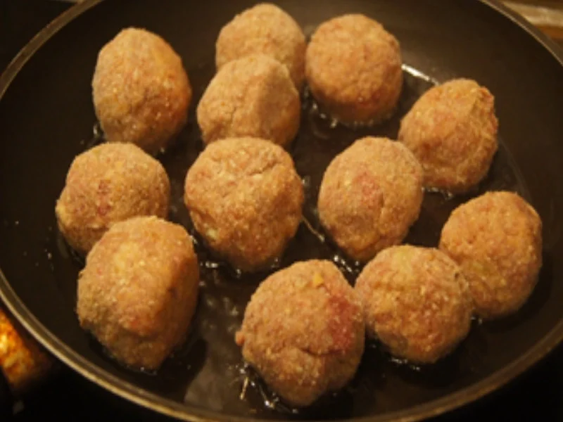 Hackfleischbällchen mit Wachteleiern, Rahmsauce, Brokkoli und Kartoffelstampf - Rezept - Bild Nr. 10