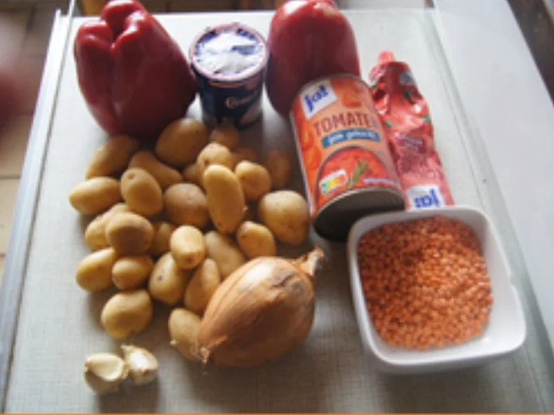 Rezept: Pellkartoffel-Paprika-Linsen-Eintopf Bild Nr. 3 Pellkartoffel-Paprika-Linsen-Eintopf - Rezept - Bild Nr. 3