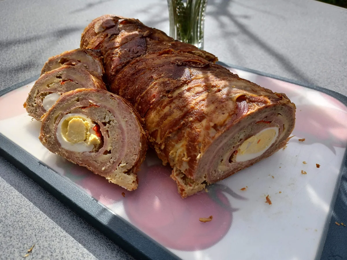 Bunte Hackfleischrolle - Rezept - Bild Nr. 3