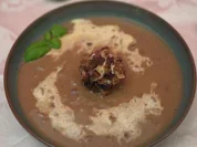 Maronensüppchen mit Lachs-Frischkäse-Croûton- Bällchen - Rezept - Bild Nr. 16985