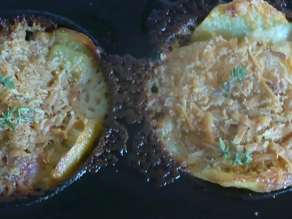 Kartoffelgratin aus der Muffinform - einfach - von rollimops