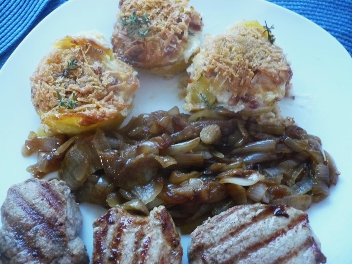 Kartoffelgratin aus der Muffinform - einfach - von rollimops