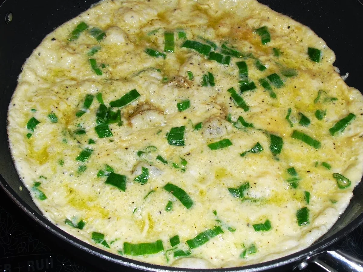 Omelette mit Spinat und Camembert - Rezept - Bild Nr. 17010