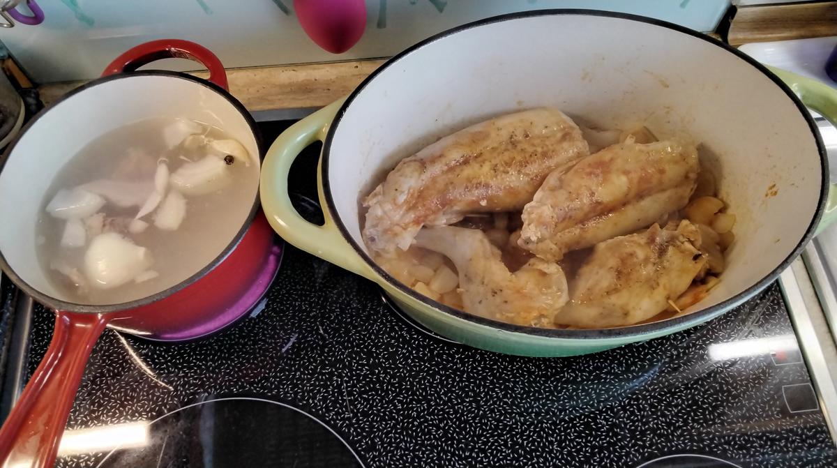 Hasenbraten in Weißwein-Rahm Soße dazu Hausgemachte Spätzle - Rezept - Bild Nr. 17013