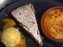 Mandelkuchen mit Safraneis und Crema Catalana - Rezept - Bild Nr. 2