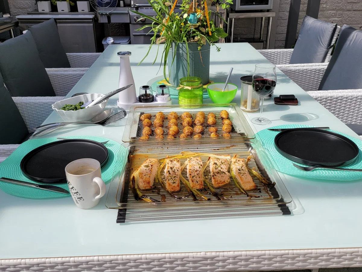 Lachs auf Spinatbett - Rezept - Bild Nr. 17019