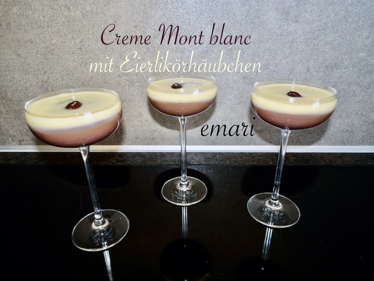 Creme Mont Blanc mit Eierlikörhäubchen - Rezept - Bild Nr. 2