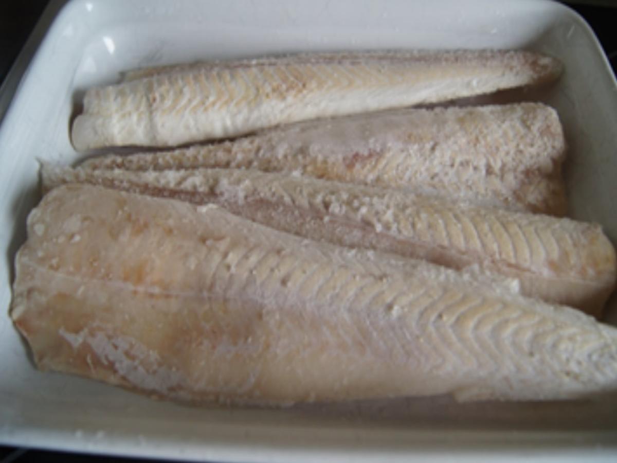 Knusper-Fischfilet mit Zuckererbsen und Rahm-Selleriestampf - Rezept - Bild Nr. 17026