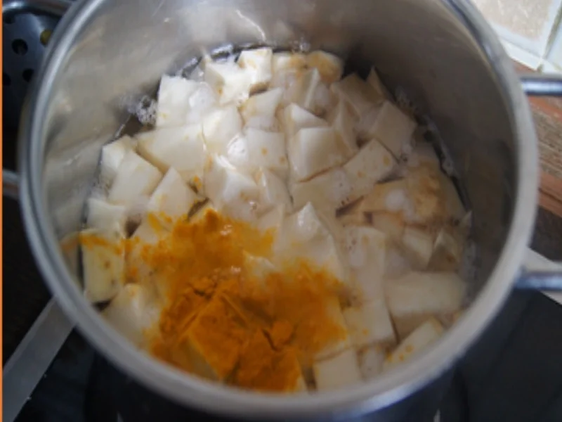 Knusper-Fischfilet mit Zuckererbsen und Rahm-Selleriestampf - Rezept - Bild Nr. 17041