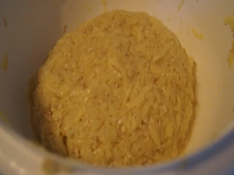 Reibepuffer mit Apfelmus und Schmand-Meerrettich-Dip - Rezept - Bild Nr. 8