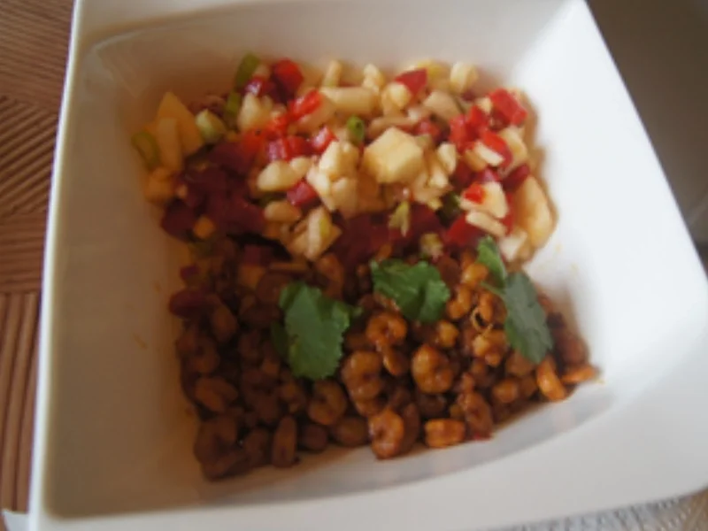 Garnelen im Wok mit Gemüsesalsa - Rezept - Bild Nr. 8