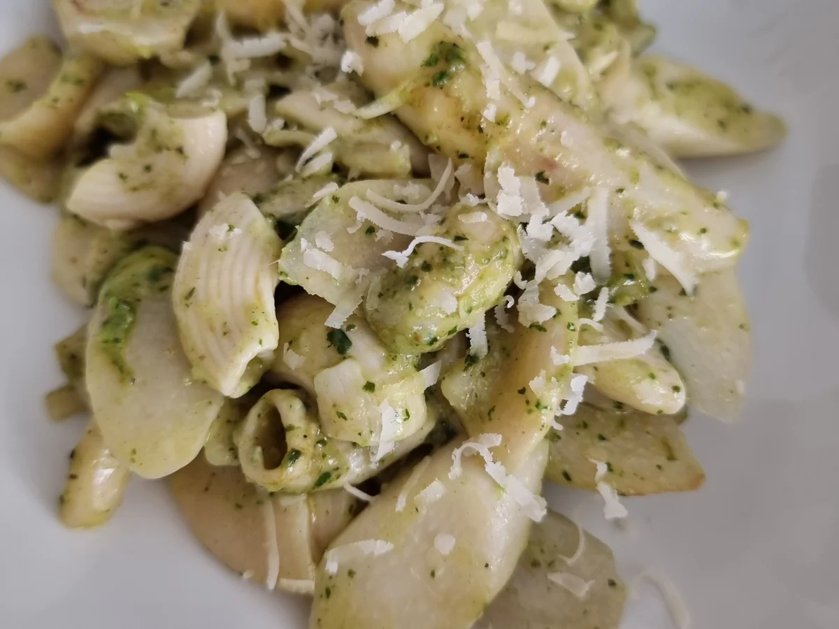 Hörnchen Nudeln mit Spargel und Pesto - Rezept - Bild Nr. 17033