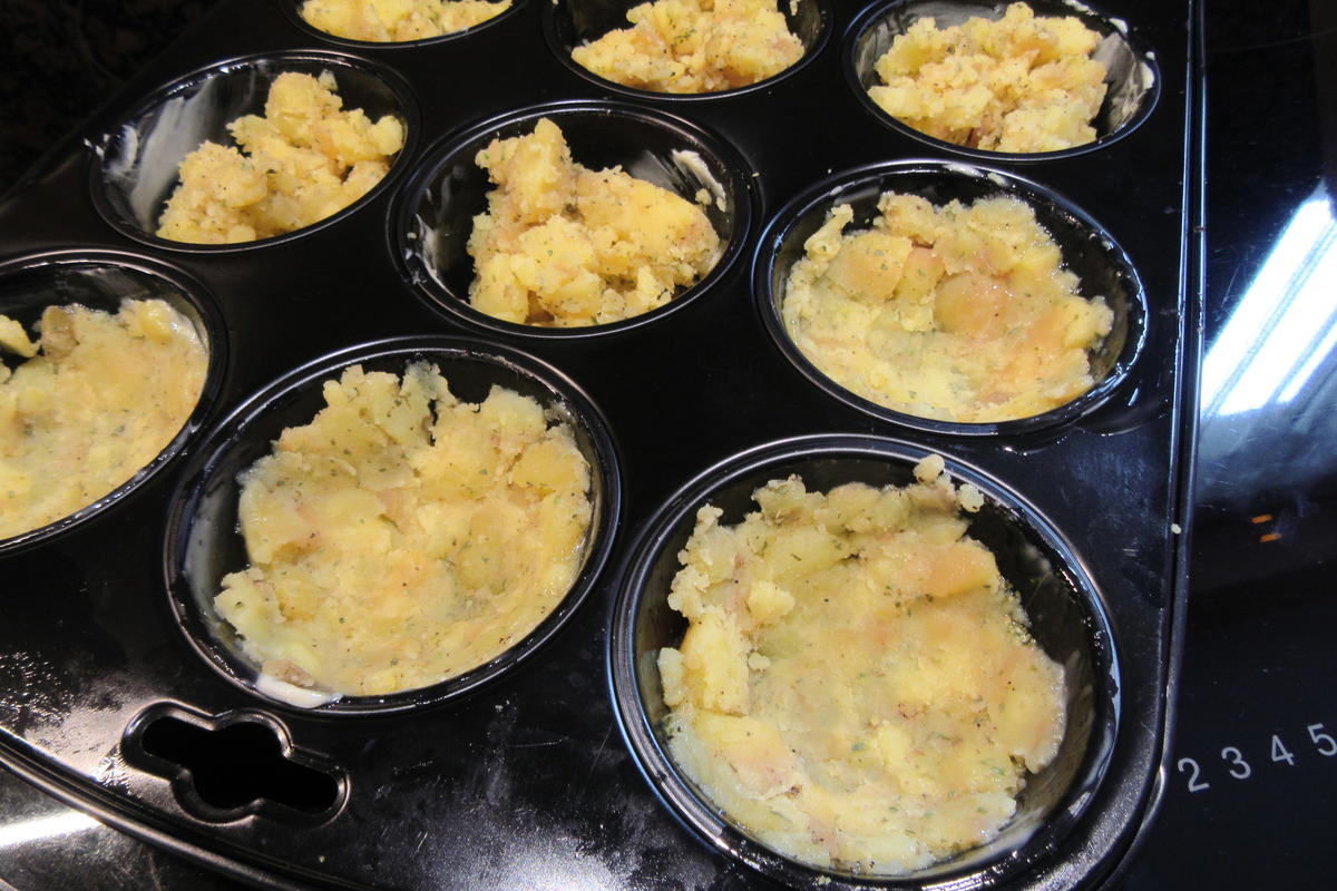 Kartoffeln: Kartoffelmuffins mit Blumenkohlfüllung - Rezept - Bild Nr. 17036
