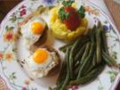 Frikadellen mit Wachteleiern, Kenia-Bohnen und Kartoffelstampf - Rezept - Bild Nr. 17037