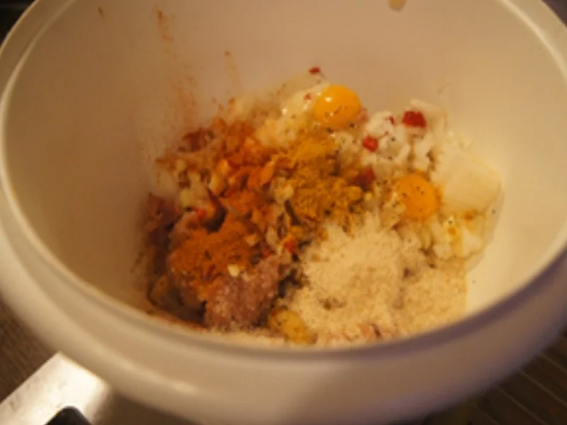 Frikadellen mit Wachteleiern, Kenia-Bohnen und Kartoffelstampf - Rezept - Bild Nr. 17040