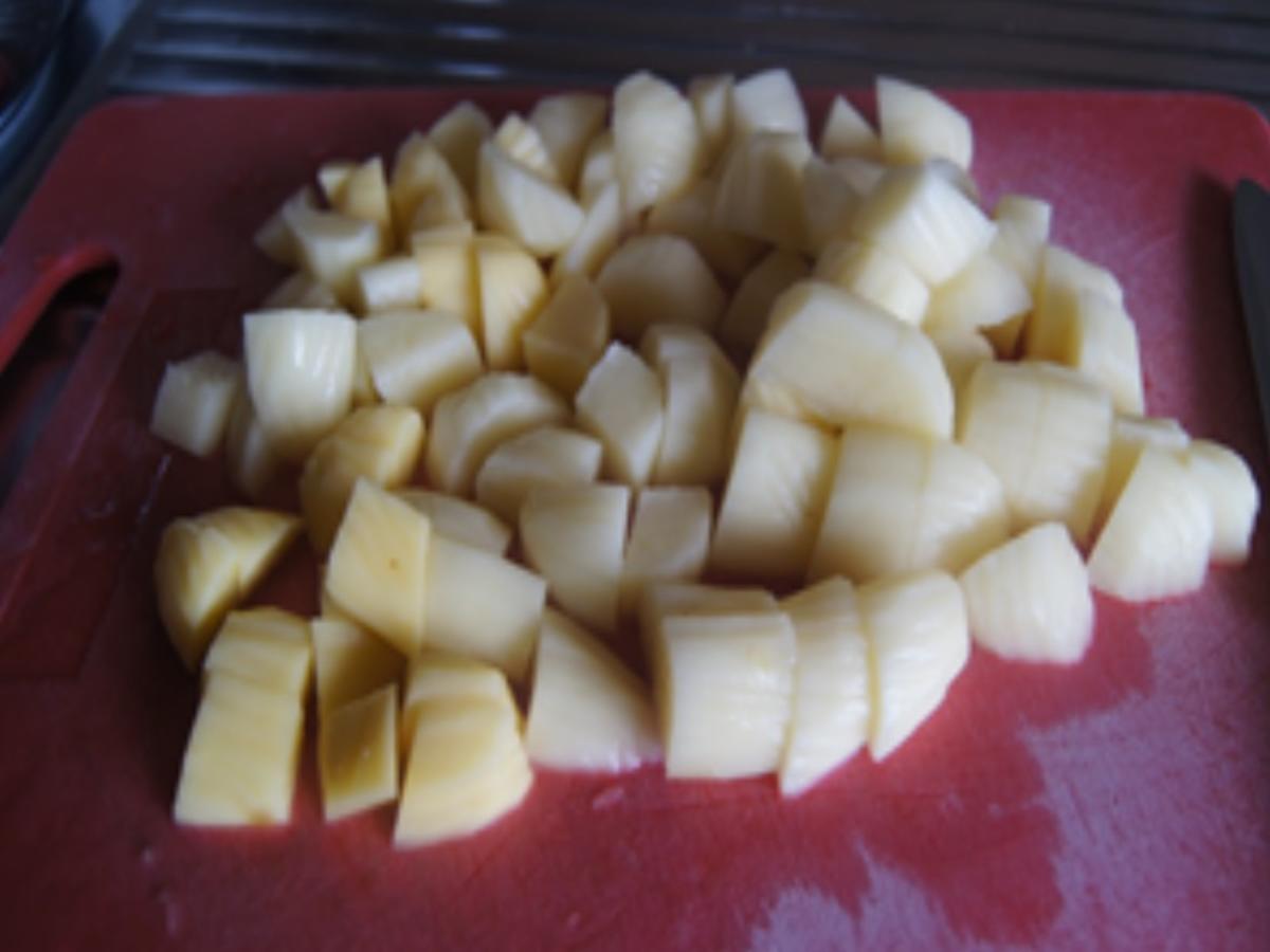 Frikadellen mit Wachteleiern, Kenia-Bohnen und Kartoffelstampf - Rezept - Bild Nr. 17044