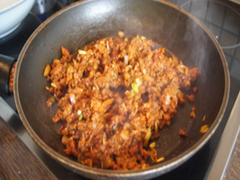 Steinpilz-Hackfleisch-Pfanne mit Kümmel-Pellkartoffeln - Rezept - Bild Nr. 10