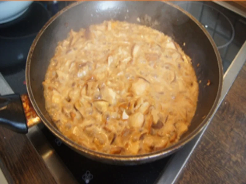 Steinpilz-Hackfleisch-Pfanne mit Kümmel-Pellkartoffeln - Rezept - Bild Nr. 12